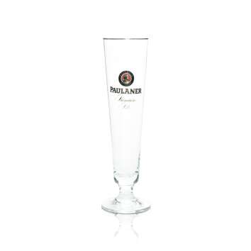 6x Paulaner Bier Glas Kelch 0,3l Goldrand Rastal Pokal Gläser Tulpe Pils Helles
