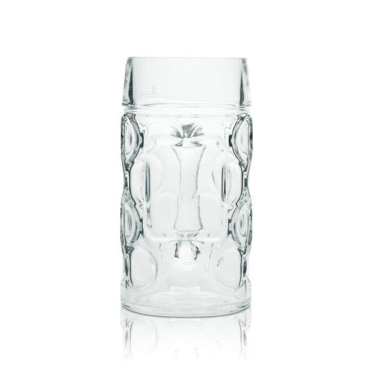 Bierglas Maßkrug Bierkrug 1L Humpen Seidel Gläser Henkelkrug Blanko Ohne Logo