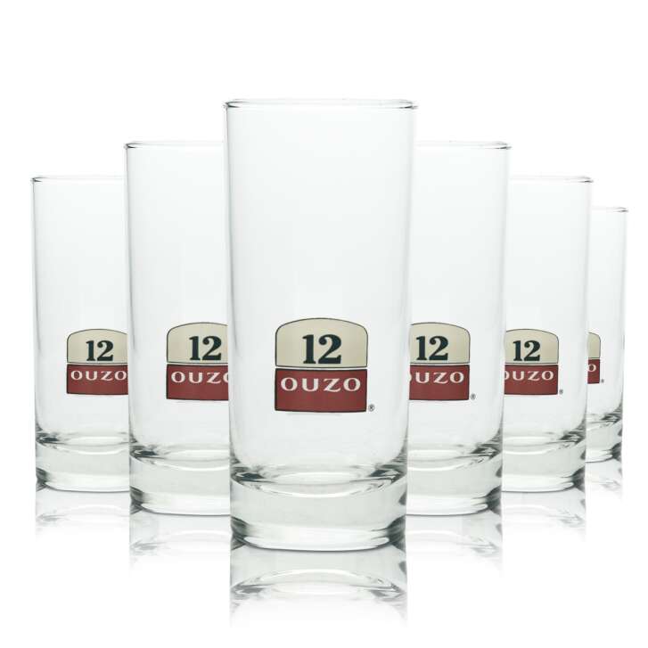 6x Ouzo 12 Glas Longdrink 200ml Gläser Cocktail 2cl/4cl Rastal Gastro Likör