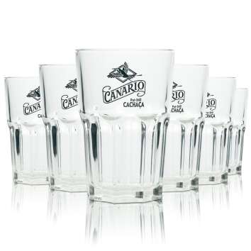 6x Canario Chachaca Glas 0,3l Longdrink Gläser Moijto Caipirinha Cocktail Bar