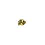 Orangina Saft Anstecker Logo rund gold Pinn Reverse Pinnchen Abzeichen Emaille