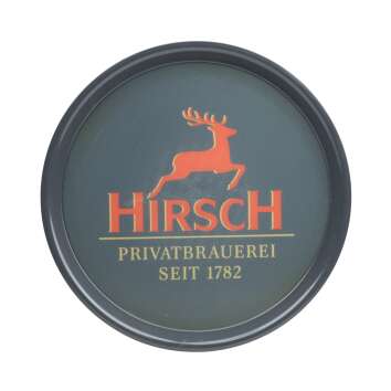 Hirsch Bräu Bier Tablett Anti Rutsch Gläser Kellner Gastro Serviertablett grau
