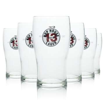 6x Guinness Hop House 13 Bier Glas 0,3l Sahm Lager...