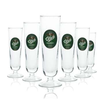 6x Cluss Bier Glas 0,3l Pokal Eisglas Pils Gl&auml;ser...
