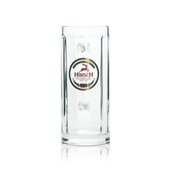 6x Hirsch Br&auml;u Bier Glas 0,4l Krug Urtyp Seidel...