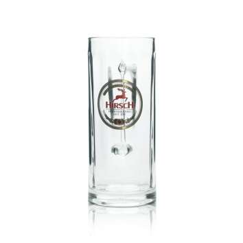6x Hirsch Br&auml;u Bier Glas 0,3l Krug Rastal Seidel...