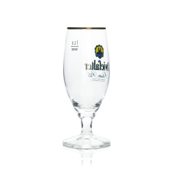 6x Zwiefalter Bier Glas 0,2l Tulpe Kloster Pils Goldrand Rastal Tulpe Gläser Stiel Brauerei
