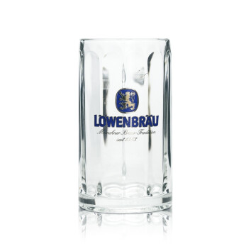 6x Löwenbräu Bier Glas 0,4l Krug Rastal Seidel...