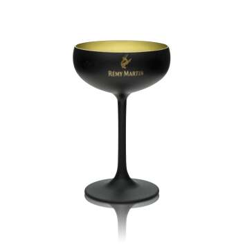 6x Remy Martin Cognac Glas Cocktailschale schwarz matt 0,1l Coupette Martini Gläser