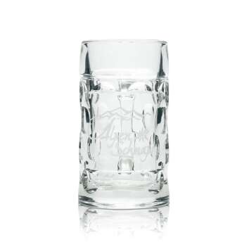 6x Alpenschnaps Steinbeisser Glas Mini Masskrug 4cl Schnaps Kurze Shot Gläser Stamper