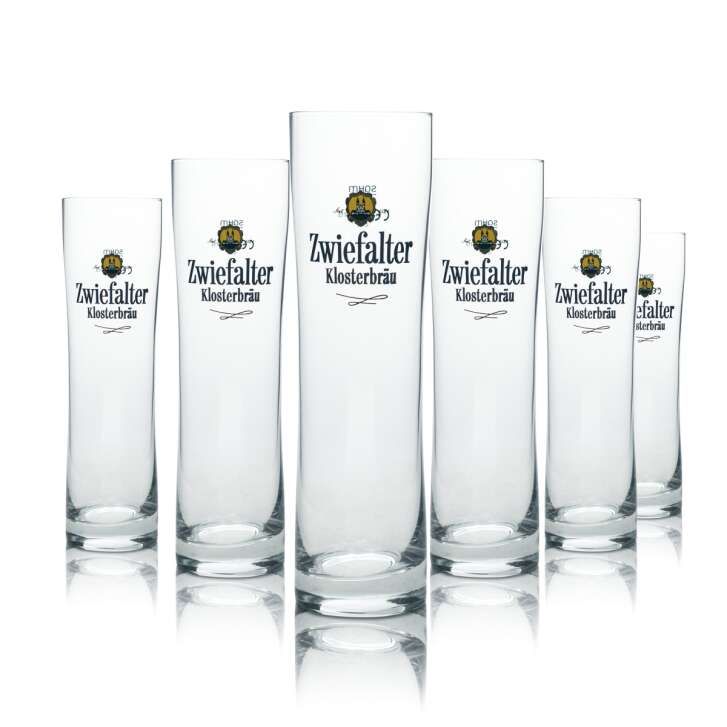 6x Zwiefalter Bier Glas 0,3l Klosterbräu Willi Becher Sahm Tulpe Gläser Pokal Brauerei