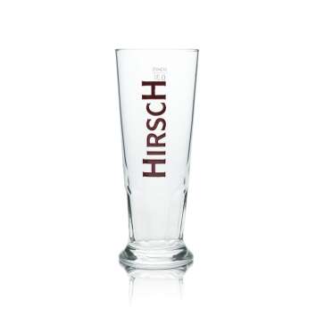 6x Hirsch Bräu Bier Glas 0,3l Becher Habsburg Sahm...