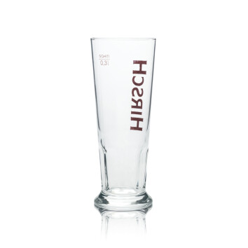 6x Hirsch Bräu Bier Glas 0,3l Becher Habsburg Sahm Pokal Gläser Tulpe Brauerei