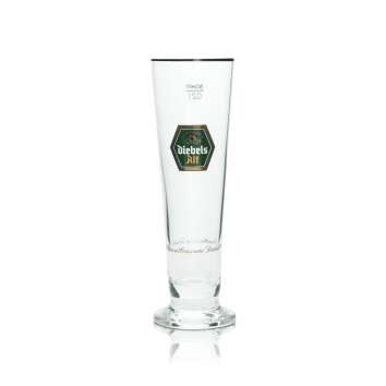 6x Diebels Alt Bier Glas 0,2l Pokal Sahm Pils Gläser Export Tulpe Kelch Becher