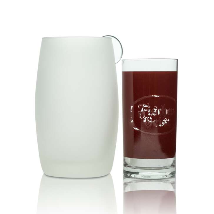 Fischer Geist Likör Windlicht Kerze Teelicht Glas rot Outdoor Indoor Tisch Lampe