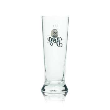 6x Berg Brauerei Bier Glas 0,3l Becher Trapez Rastal Pils Gläser Tulpe Pokal Bar