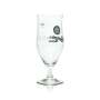 6x Budweiser Budvar Bier Glas 0,4l Pokal Albert Schmid Tulpe Gläser Brauerei