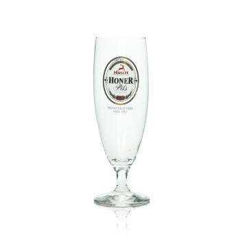 6x Hirsch Br&auml;u Bier Glas 0,25l Pokal Pils Sahm...