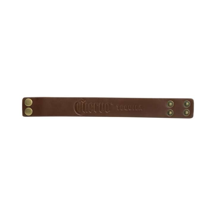 Jose Cuervo Armband Leder Schmuck Leather Wristband Bracelet Geschenk Knopf