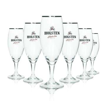 6x Holsten Bier Glas 0,25l Pokal Alkoholfrei Pils...