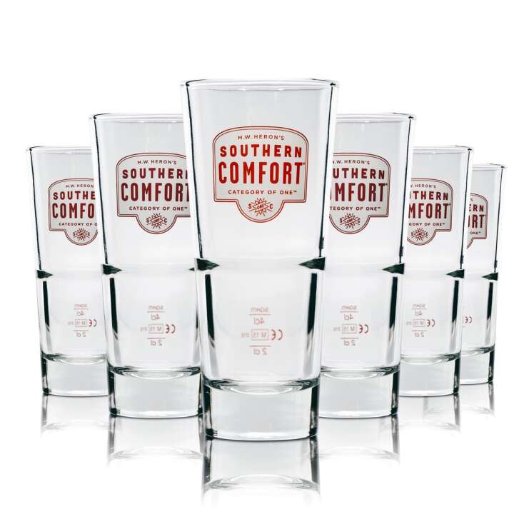 12x Southern Comfort Whisky Gläser Longdrink Glas NEU