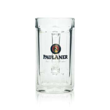 6x Paulaner Bier Glas 0,3l Krug Henkelglas Sahm Seidel Gläser Pils Krüge Humpen