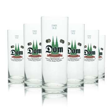 12x Dom Kölsch Bier Glas 0,4l Stange Sahm Willi Becher Tumbler Gläser Köln Pils