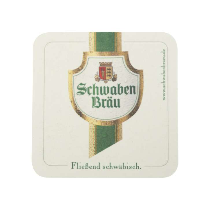 100x Schwabenbräu Bier Bierdeckel 10x10cm Untersetzer Gläser Gastro Pappe Bar
