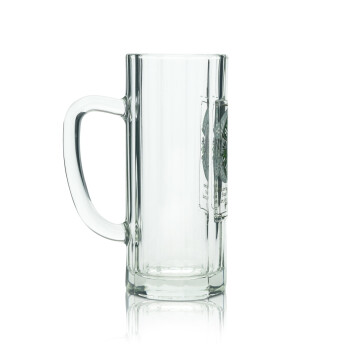 6x Alpirsbacher Bier Glas 0,3l Krug Wallenstein Seidel Sahm Retro Logo Gläser