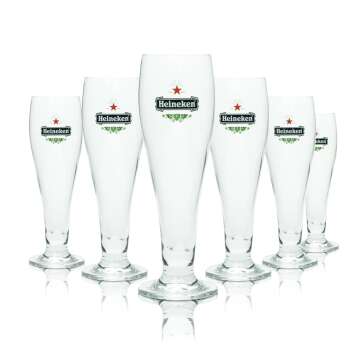 6x Heineken Bier Glas 0,2l Pokal SuperPrestige Ritzenhoff...