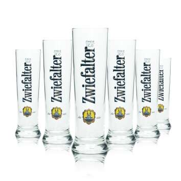 6x Zwiefalter Bier Glas 0,3l Becher Vancouver Sahm Willi...