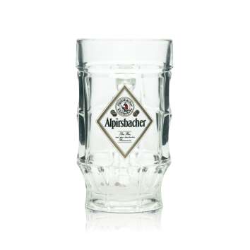 6x Alpirsbacher Bier Glas 0,3l Krug Strassburg Sahm...