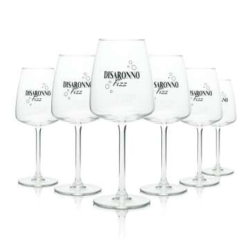 6x Disaronno Amaretto Glas 0,3l Weinglas Fizz Aperitif...