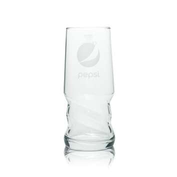 6x Pepsi Cola Glas 0,5l Becher AXL Sahm Schwingform Gläser Coke Kola geeicht