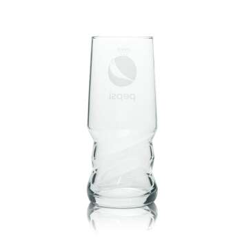 6x Pepsi Cola Glas 0,5l Becher AXL Sahm Schwingform Gläser Coke Kola geeicht