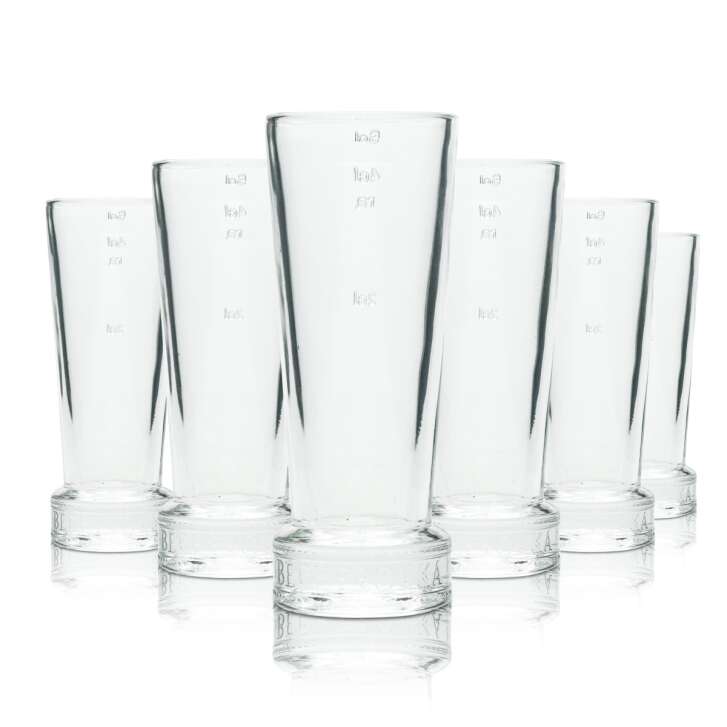 6x Il Santo Sambuca Glas Shotglas rot 4cl Neu 2cl Kurze Stamper Gläser Bistro 