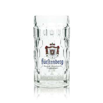 6x Fürstenberg Bier Glas 0,5l Krug Kronen Seidel...