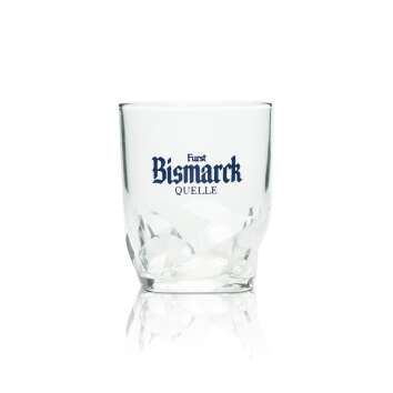 6x Bismarck Quelle Wasser Glas 0,1l Becher Relief...