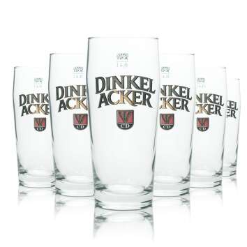 12x Dinkel Acker Bier Glas 0,4l Becher Sahm Willi Pils...
