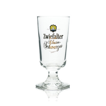 6x Zwiefalter Bier Glas 0,2l Pokal Kloster Schwarzes...