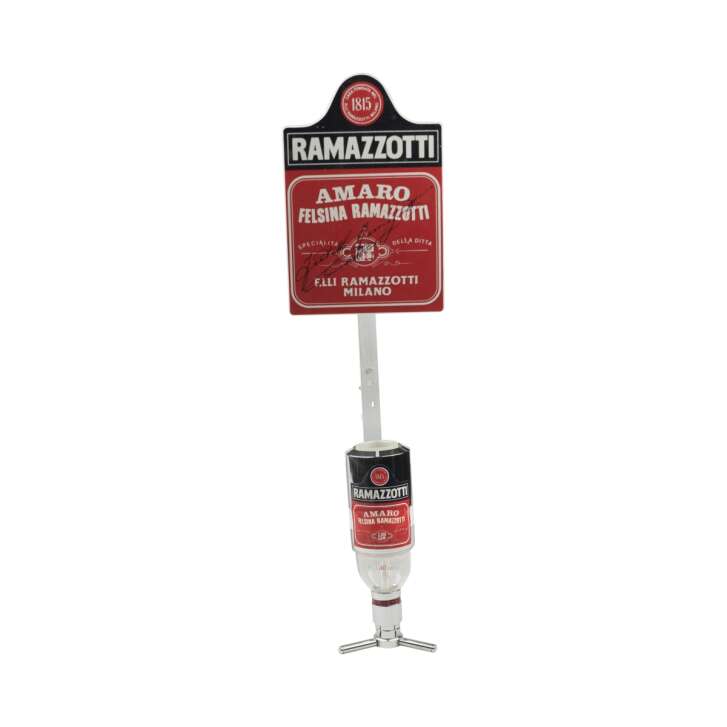 Ramazzotti Likör Ausgießer Wandhalterung Flaschen Höhenverstellbar Metall 4cl