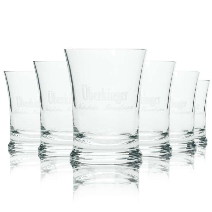 6x Überkinger Wasser Glas 0,1l Tumbler Exklusiv Rastal Gastro Gläser Hotel Bar
