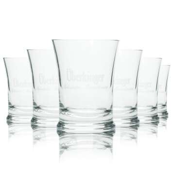 6x &Uuml;berkinger Wasser Glas 0,1l Tumbler Exklusiv...