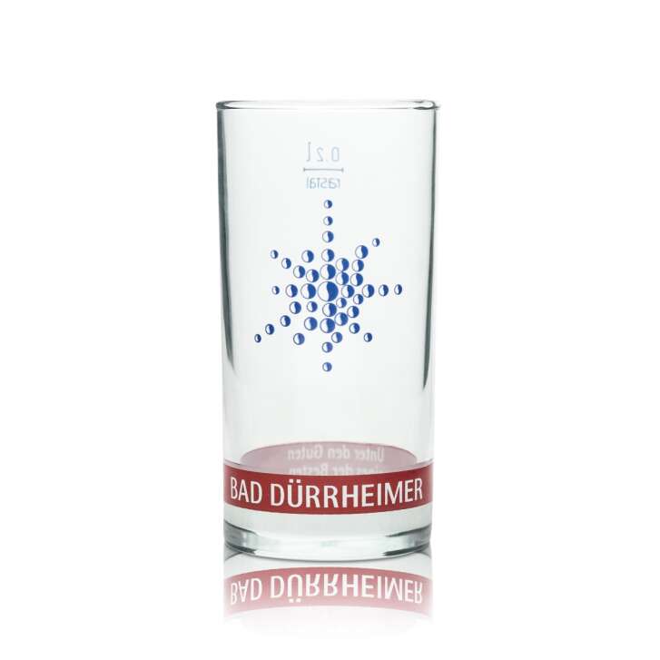 12x Bad Dürrheimer Wasser Glas 0,2l Becher Rastal Gastro Hotel Bar Gläser