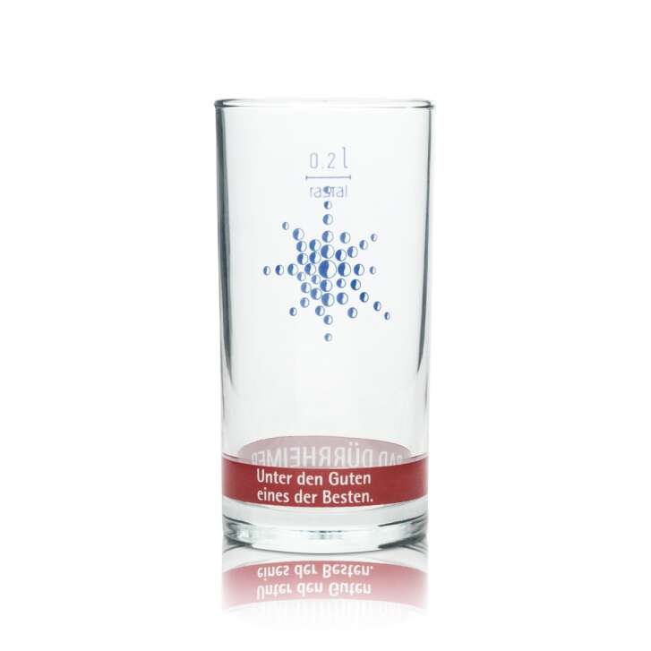 12x Bad Dürrheimer Wasser Glas 0,2l Becher Rastal Gastro Hotel Bar Gläser