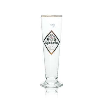6x Alpirsbacher Bier Glas 0,3l Pokal Siena Pils Tulpe...