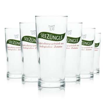 12x Seezüngle Glas 0,2l Becher Germania Sahm Trink Gläser Gastro Hotel Sammler
