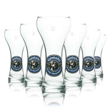 6x Alpirsbacher Bier Glas 0,3l Wei&szlig;bierglas Kloster...