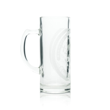 6x Hirsch Bräu Bier Glas 0,3l Krug Gutsherren Milchglas Rastal Seidel Gläser Bar