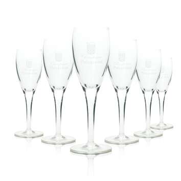 6x Philipponnat Champagner Glas 0,1l Flöte Rastal Flute Sekt Gläser Prosecco Bar